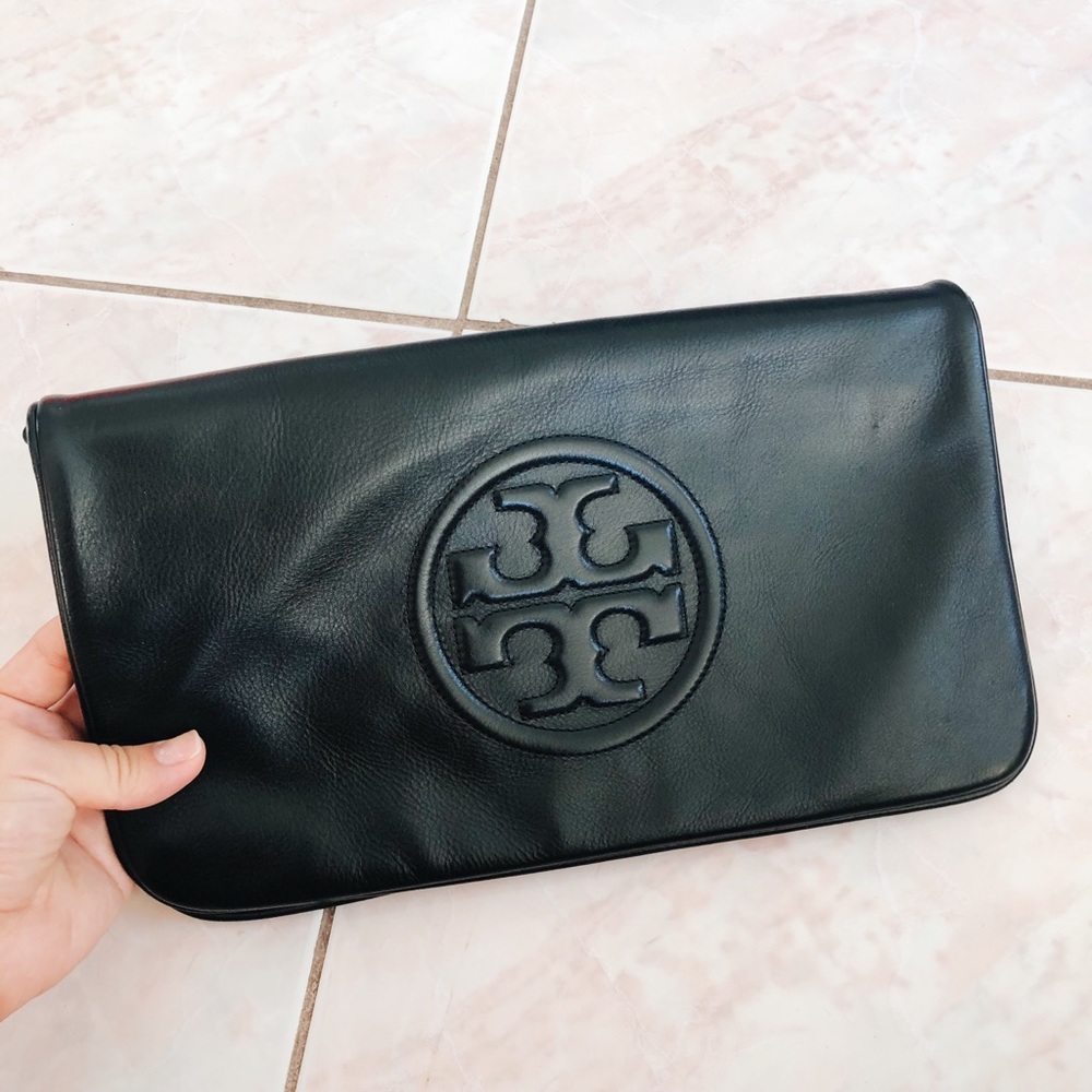 Tory Burch black clutch/shoulder bag